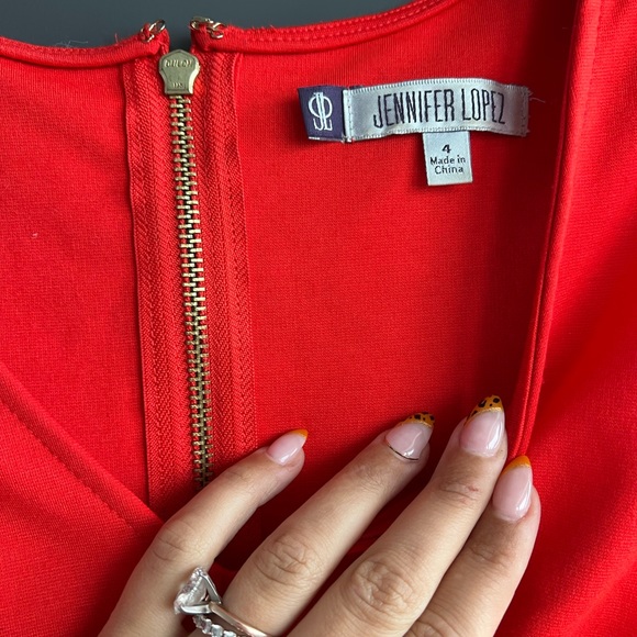 Jlo Red Sheath Dress - Picture 7 of 7